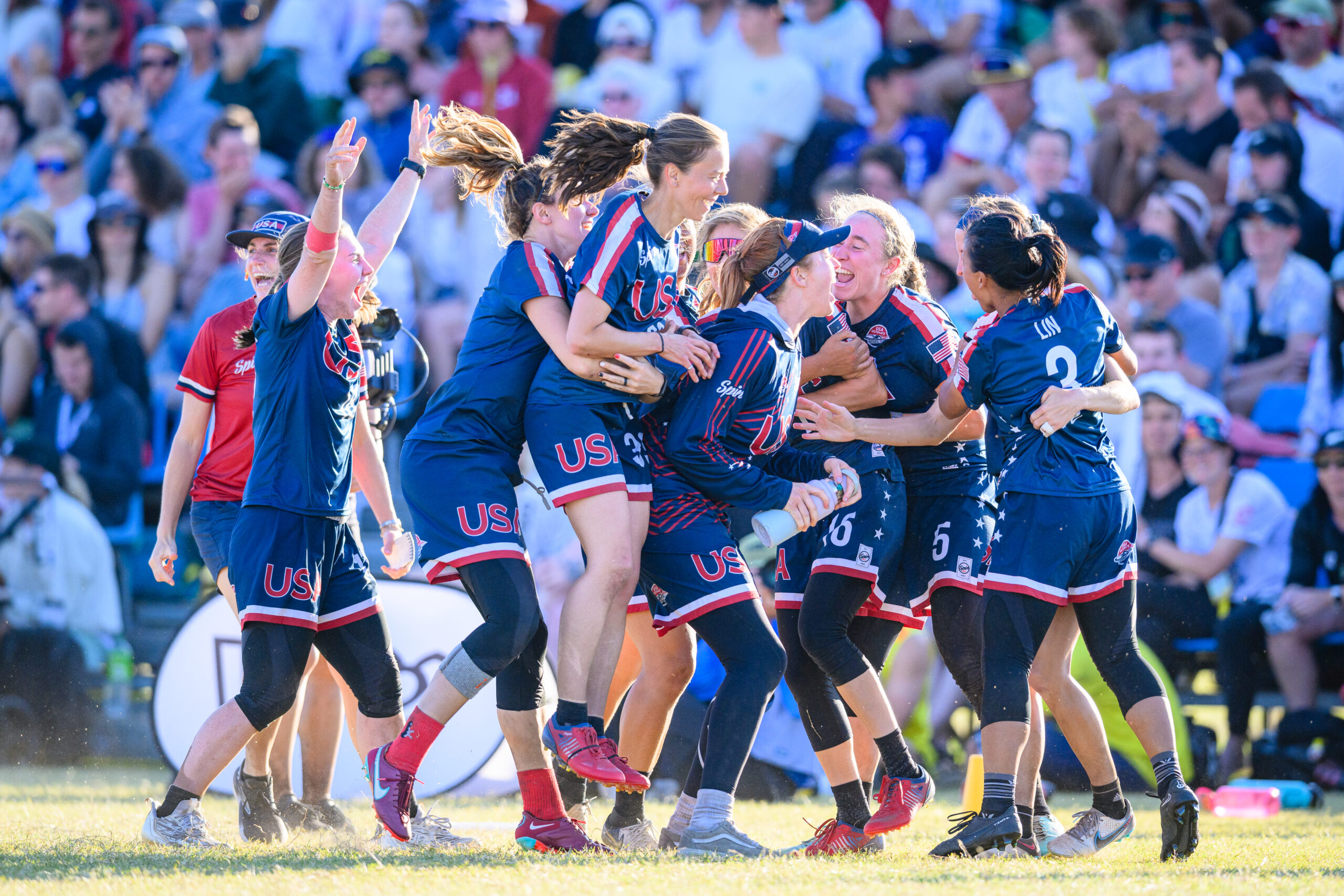 Women’s finals during World Ultimate Championships at Runaway Bay Precinct